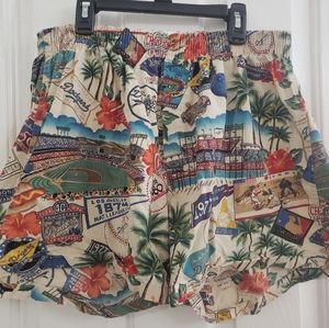Vintage official Dodgers MLB merchandise anniversary unisex boxer shorts size XL